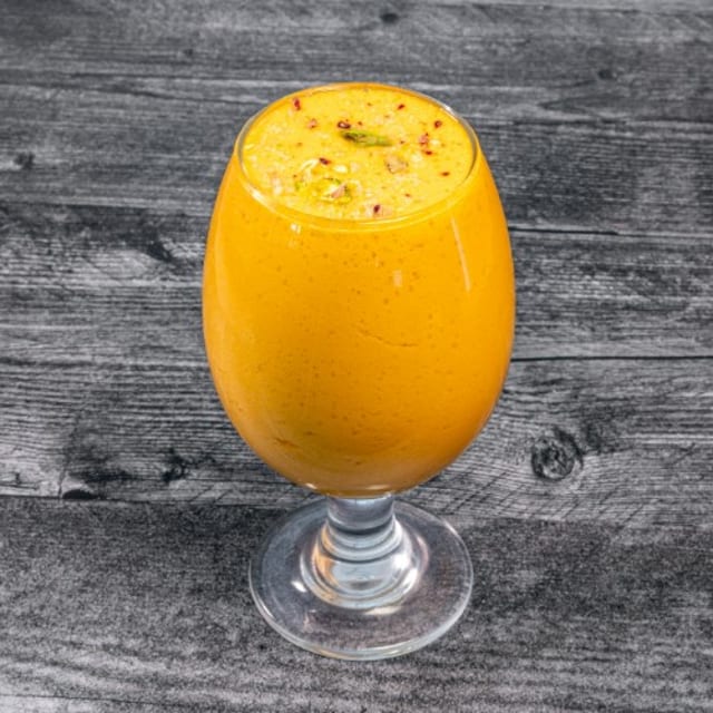 Mango Lassie Yogurt Drink.