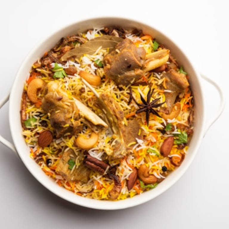 Delicious Goat Biryani and More